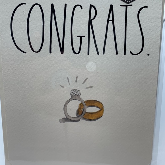 Rae Dunn CONGRATS Wedding Card - Picture 4 of 5